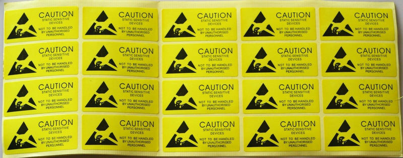 20pcs caution anti static label,anti static stick,ESD label