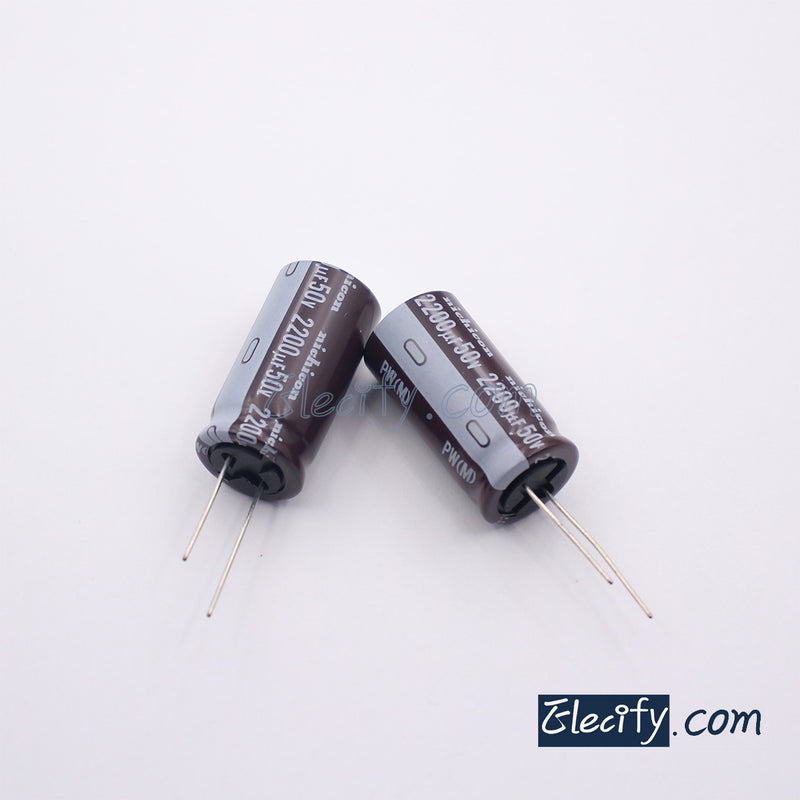 50V2200uF Electrolytic Capacitor 2Pcs