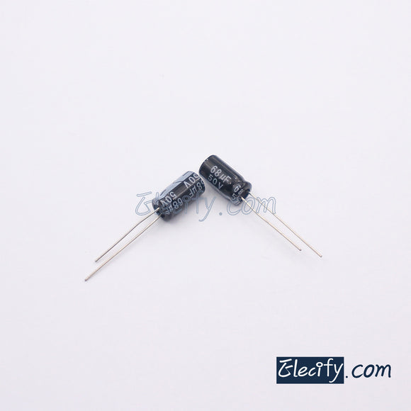 50V68uF Electrolytic Capacitor 10Pcs