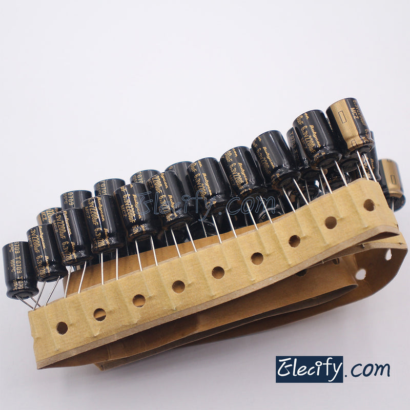 6.3V2200uF Electrolytic Capacitor Rubycon 10Pcs