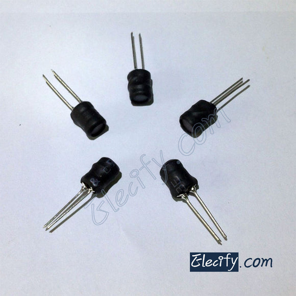 2Pcs 6 x 8mm Radial ferrite choke 47uH, filter inductor