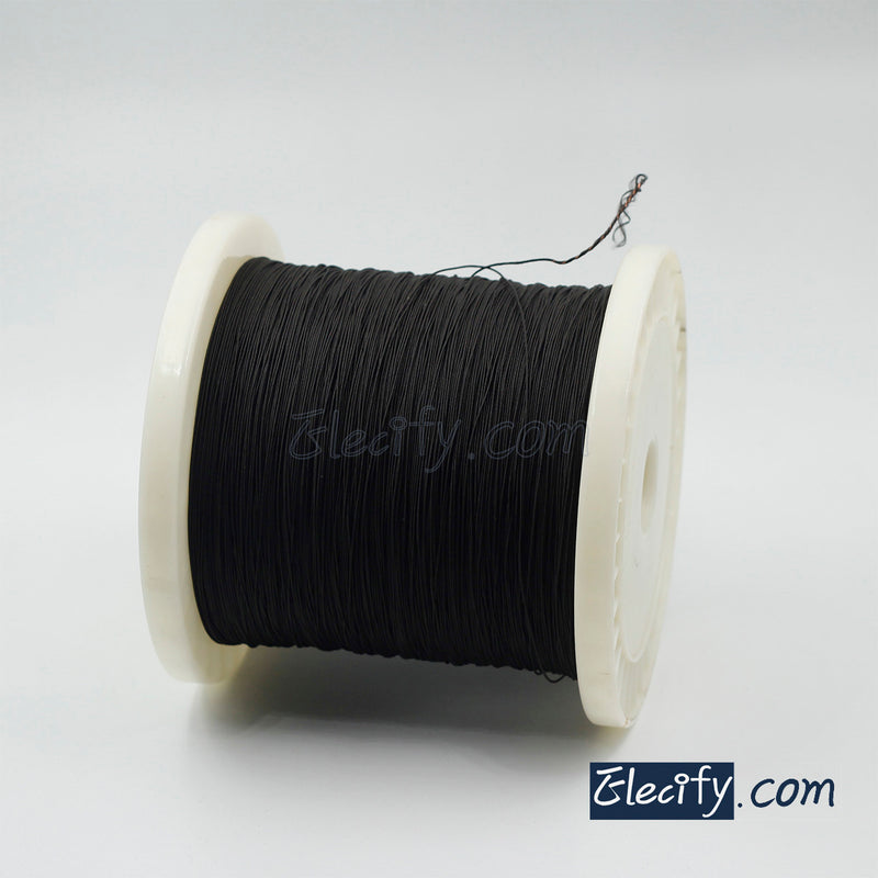 10m 0.05mm x 50 strands, black colour Natural silk litz wire, 50/44