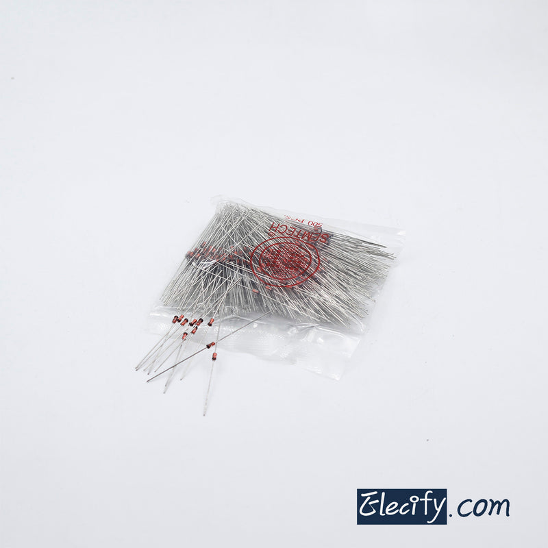 50pcs Zener Diode 0.5W 5.1V C5V1 ST BZX55C5V1 DO-35