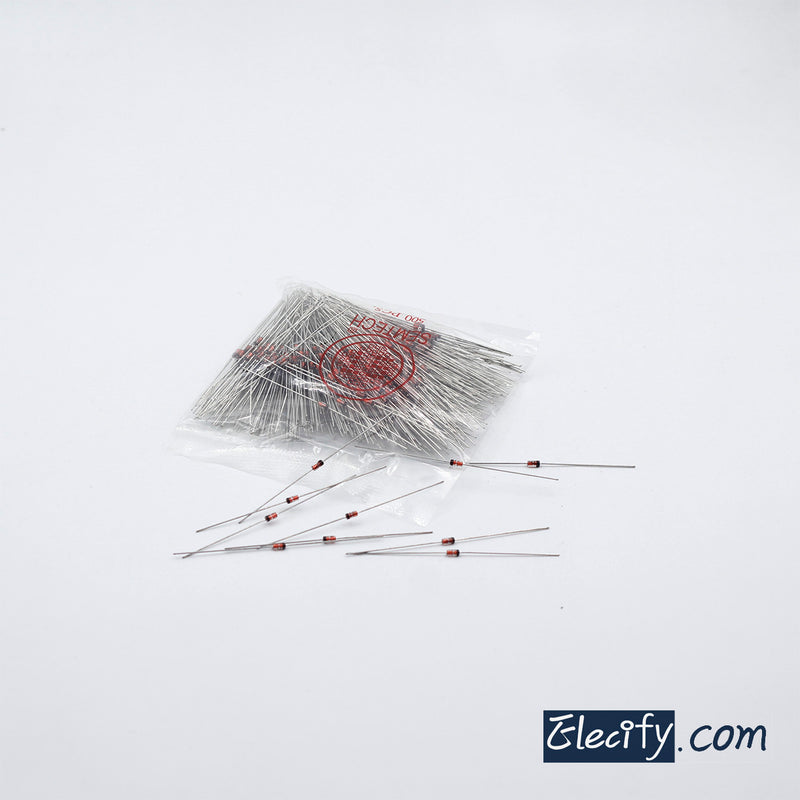 50pcs Zener Diode 0.5W 6.2V C6V2 ST BZX55C6V2 DO-35