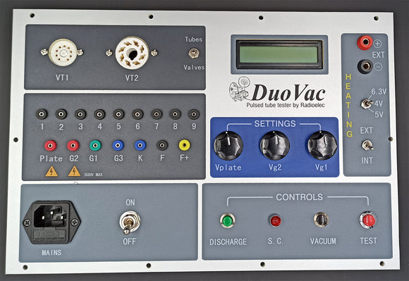 Vacuum tube tester, Duokit 3 with front panel