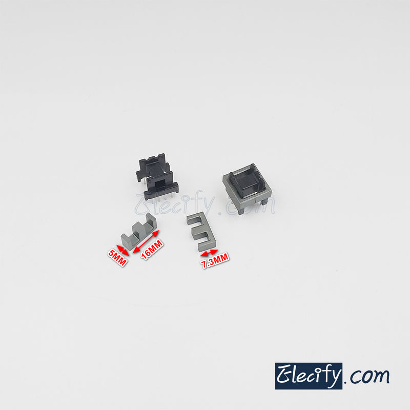 5set EE16 PC40 Ferrite Cores and horizontal bobbin