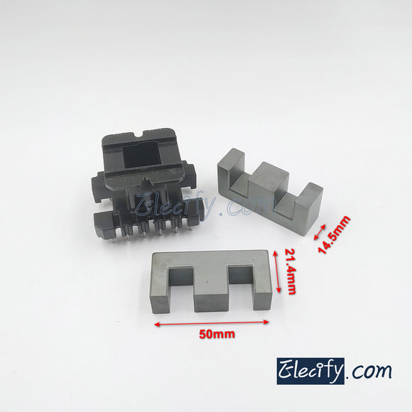 1set EE50 6+6pins Ferrite Cores bobbin, transformer core