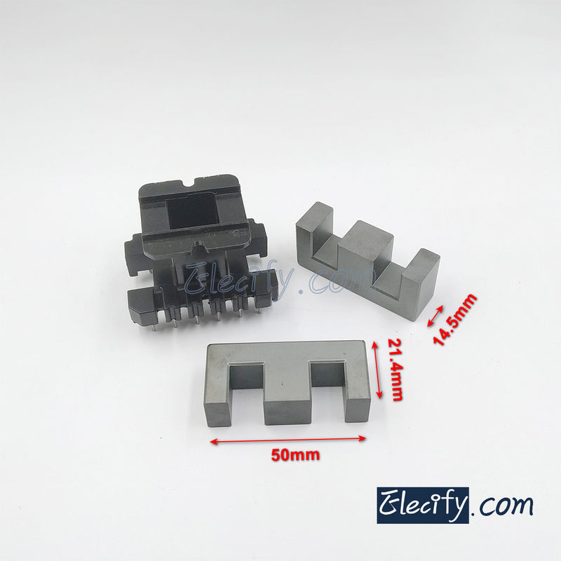 1set EE50 6+6pins Ferrite Cores bobbin, transformer core