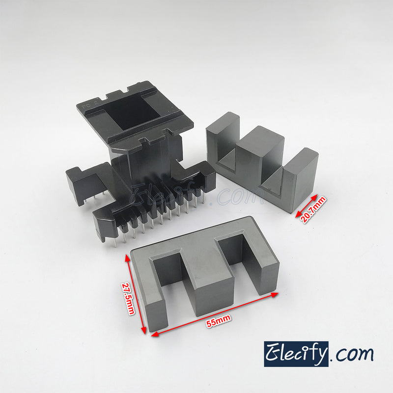 1set EE55B 11+11pins PC40 Ferrite Cores and bobbin
