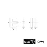 2set EI25 5+5pins PC40 Ferrite Cores and bobbin 25.4mm