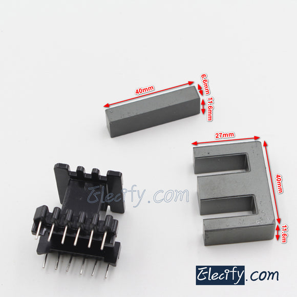 2set EI40 PC40 Ferrite Cores and bobbin 40mm