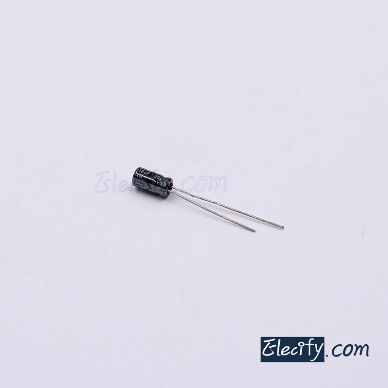 25V10uF Electrolytic Capacitor 10Pcs
