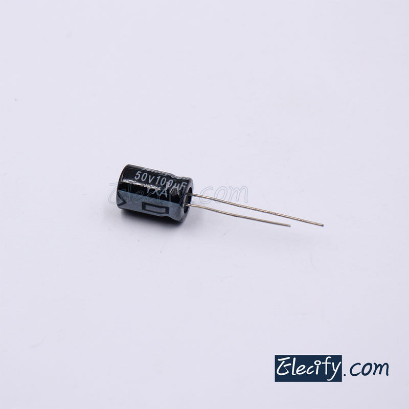 50V100uF Electrolytic Capacitor 10Pcs