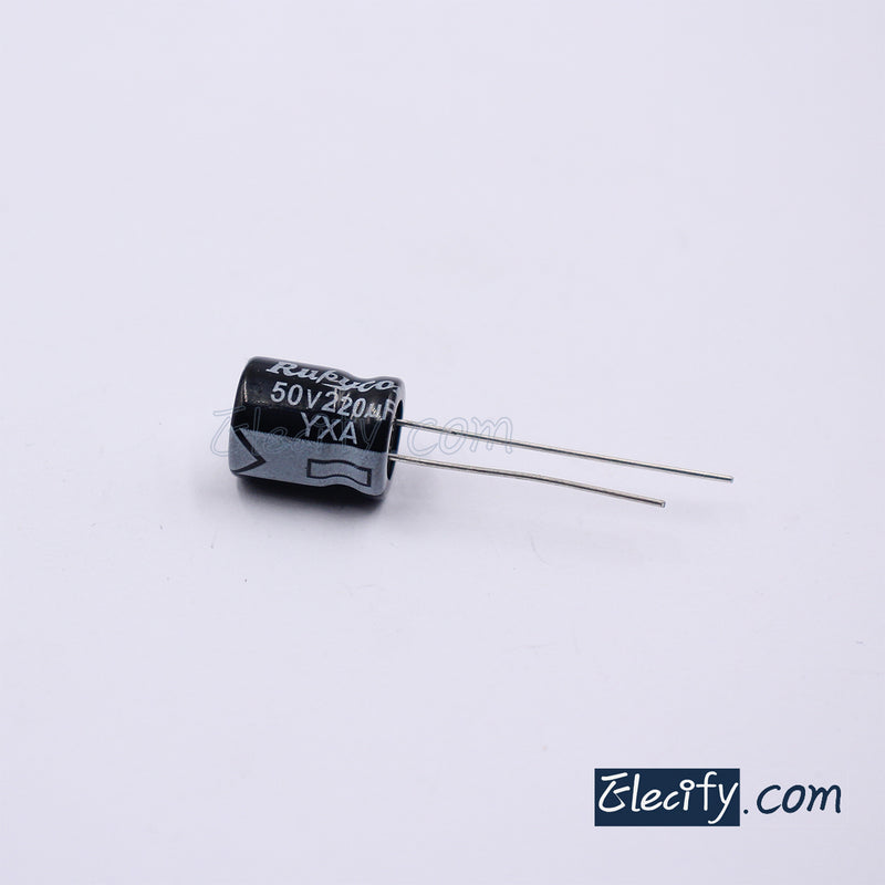 50V220uF Electrolytic Capacitor 10Pcs