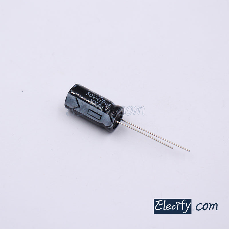 50V470uF Electrolytic Capacitor 10Pcs