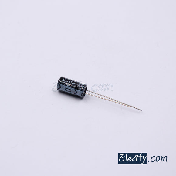 50V47uF Electrolytic Capacitor 10Pcs