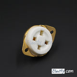 4Pin Gold Ceramic vacuum tube socket, for 300B, 811, 2A3