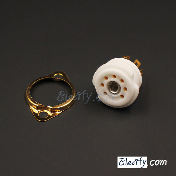 7Pin vacuum tube socket for 6J5 6H2 6X4, miniature socket