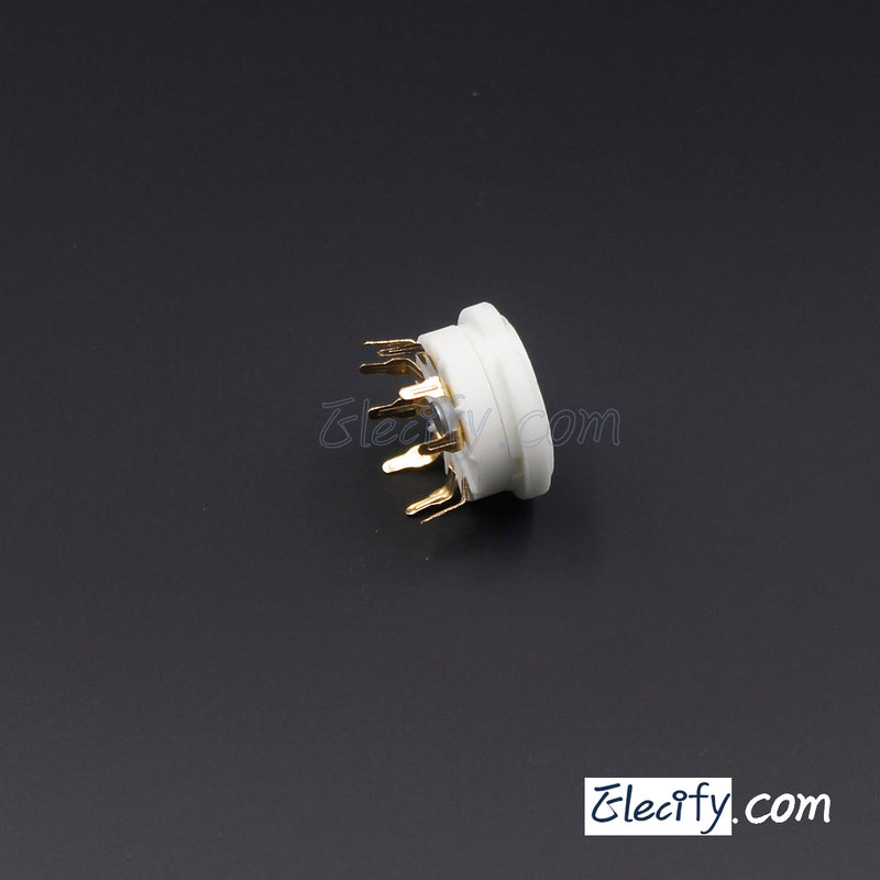 9Pin Gold noval socket, for 12AX7 12AU7 ECC82 EL84