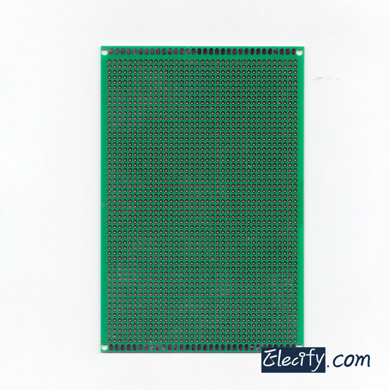 Single side PCB 10*15cm, 2.54mm pitch