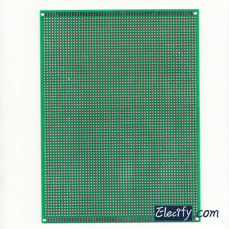 Double sides PCB 12*18cm, 2.54mm pitch