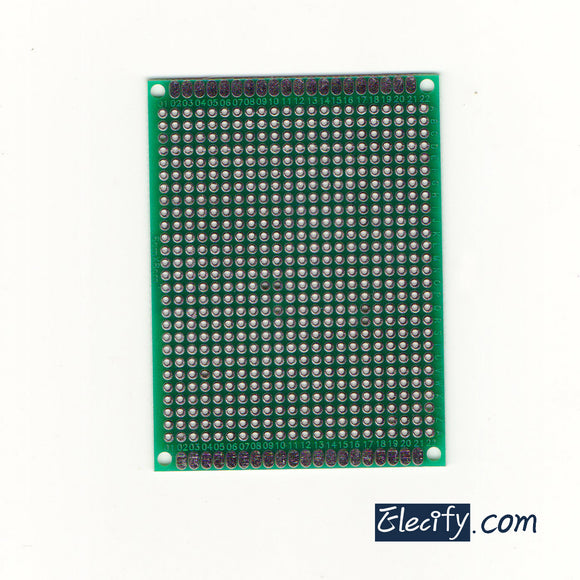 Double sides PCB 6*8cm, 2.54mm pitch