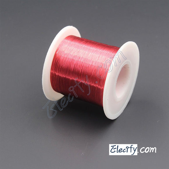 Red color Enameled wire 100g 40AWG, 0.08mm, Enameled copper wire, Magnet Wire