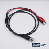 BNC to alligator clips cable, signal generator cable 50Ω